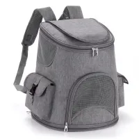 Pet Breathable Travel Backpack – Grey