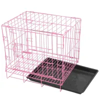 Pet Foldable Crate – Pink