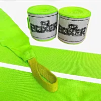 NZ Boxer Hand Wraps 4m (Colours) – Neon Green