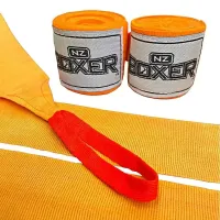 NZ Boxer Hand Wraps 4m (Colours) – Neon Orange