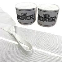 NZ Boxer Hand Wraps 4m (Colours) – White
