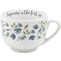 "First Sip" Floral Mug – Image 1