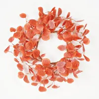 Autumn Silver Dollar Leaf Wreath/Candle Ring – Image 1