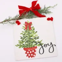 "Joy" Topiary Wall Hanging – Image 1