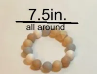 Wood and Blue Accents Bracelet – Image 2
