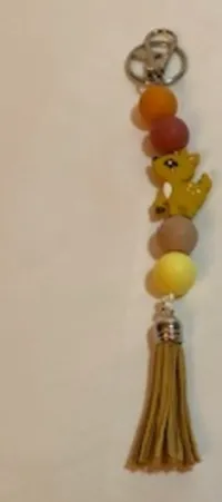 Deer String and Tassel Keychain – Image 2