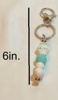 Teal Bunny Keychain Bar – Image 2