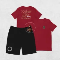 Certified Plate Cleaners (T-shirt + Shorts Bundle) – L / Black, L / Cardinal