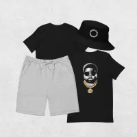 Baby Gold Chain - Full Outfit Bundle – S / Black, 2XL / Heather Grey, One Size / Black