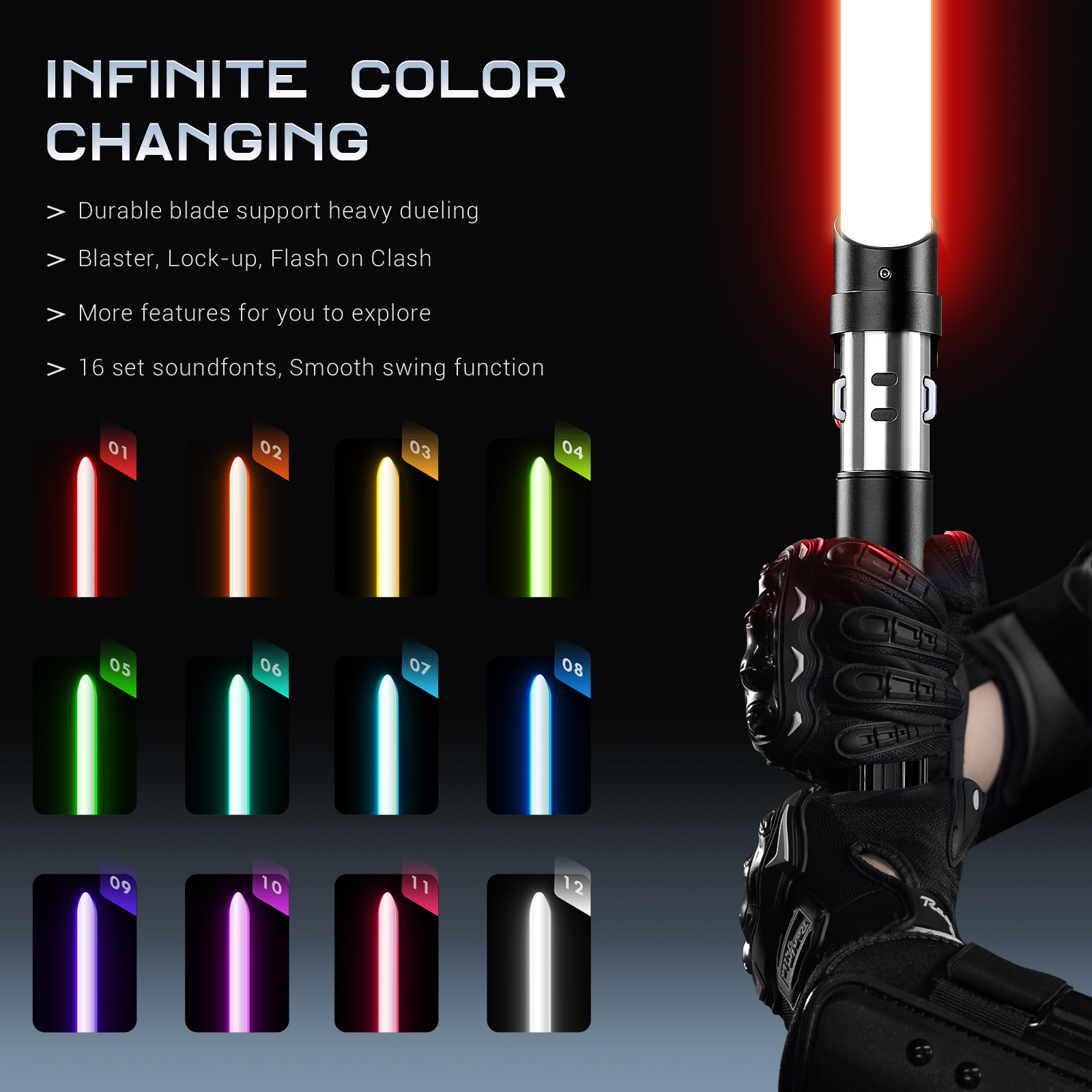 Darth Vader Sith Combat Lightsaber – Image 3