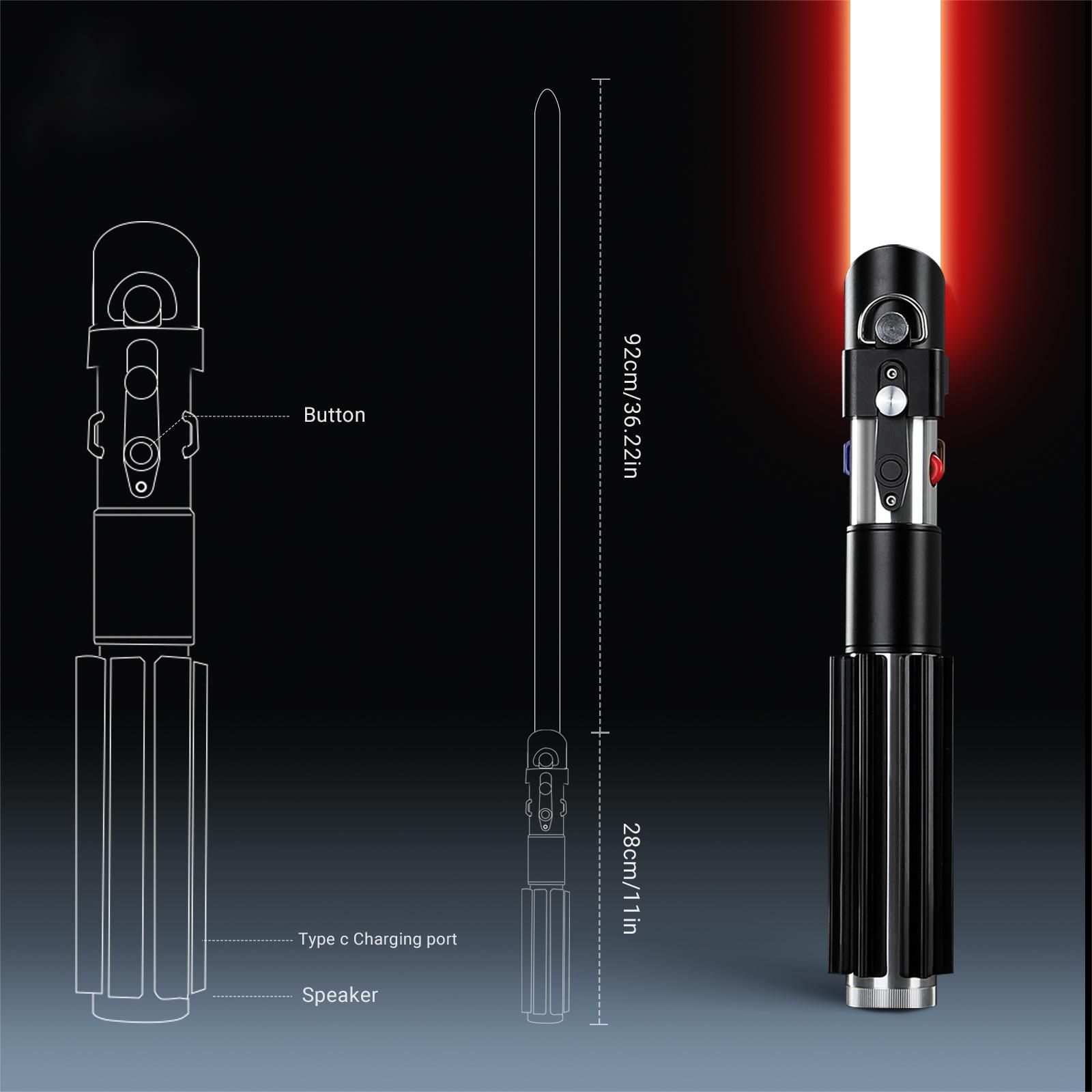 Darth Vader Sith Combat Lightsaber – Image 6