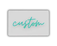 White Standard Plastic Cards – Custom