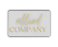 White Standard Plastic Cards – Gold