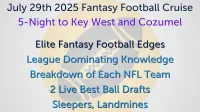 The Ultimate Fantasy Football Vacation - 5 Night Cruise to Key West and Cozumel July 29th 2025  – Image 3