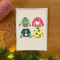 Cozy & Cheerful: Uplifting Christmas Sweater Notecard Set + stamps – Image 2