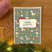 Paws and Claus: Cute Dog Christmas Notecard Set + stamps – Image 2