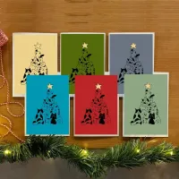 Purr-fectly Festive: Cute Cat Christmas Notecard Set + stamps – Image 1