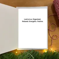Sarcastic mom-to-mom Christmas notecard set + stamps – Image 3