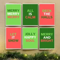 Sarcastic mom-to-mom Christmas notecard set + stamps – Image 1