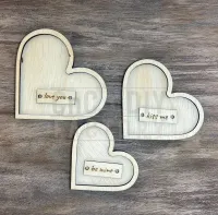 Framed Chunky Hearts with Tags Set of 3 DIY Kit – Image 2