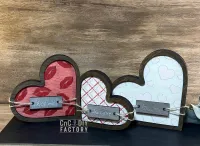 Framed Chunky Hearts with Tags Set of 3 DIY Kit – Image 5