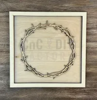 Easter Day Mantle Sign Set – Laser Cut DIY Kit (Tomb, Cross, Crown of Thorns) – Image 4