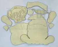 Laser Cut Santa Shelf Sitter DIY Kit – Image 3