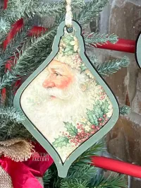 Vintage Farmhouse Laser Cut Ornament Set – Set of 8 – Image 7