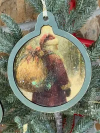 Vintage Farmhouse Laser Cut Ornament Set – Set of 8 – Image 4