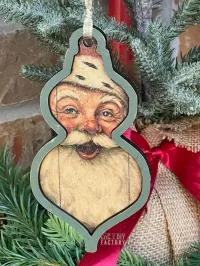Vintage Farmhouse Laser Cut Ornament Set – Set of 8 – Image 6
