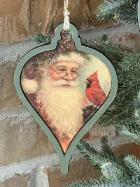 Vintage Farmhouse Laser Cut Ornament Set – Set of 8 – Image 5