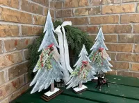 Set of 3 Whimsical Laser Cut Trees – Large, Medium & Small DIY Kit – Image 6