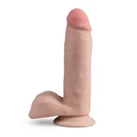 Dr. Skin Plus - 7 Inch Posable Dildo With Balls – Image 1