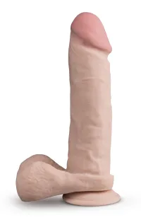 Dr. Skin Plus - 9 Inch Thick Posable Dildo With Balls – Image 2