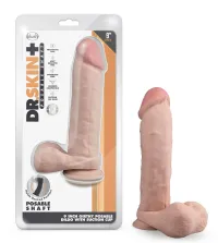 Dr. Skin Plus - 9 Inch Thick Posable Dildo With Balls – Image 5