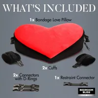 Bondage Love Pillow - Black/red – Image 5