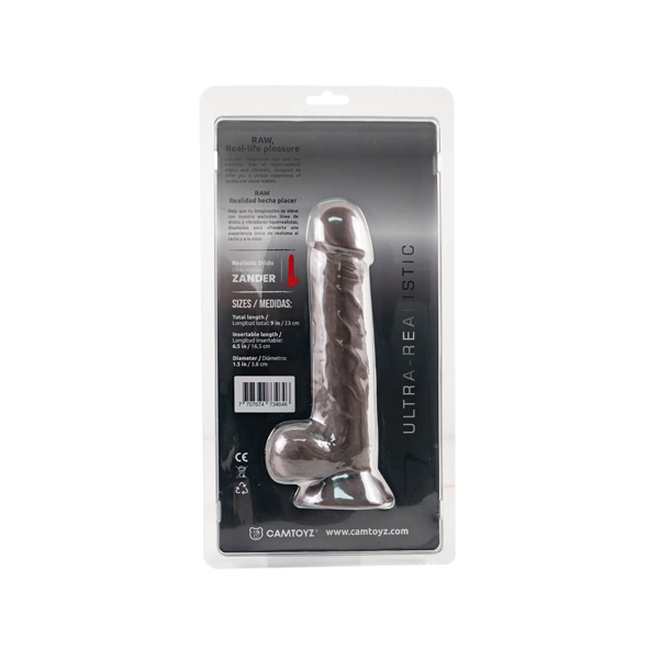 Raw Dildo Ultra Realistic Zander - Brown – Image 3