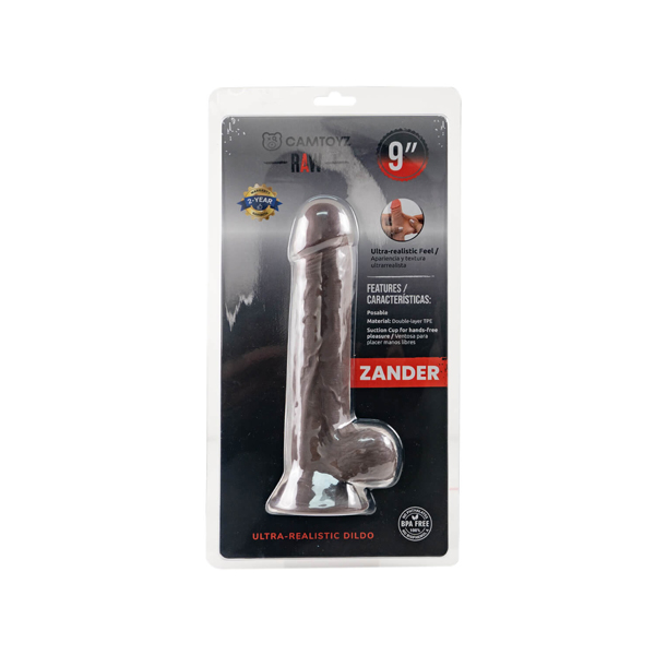 Raw Dildo Ultra Realistic Zander - Brown – Image 2
