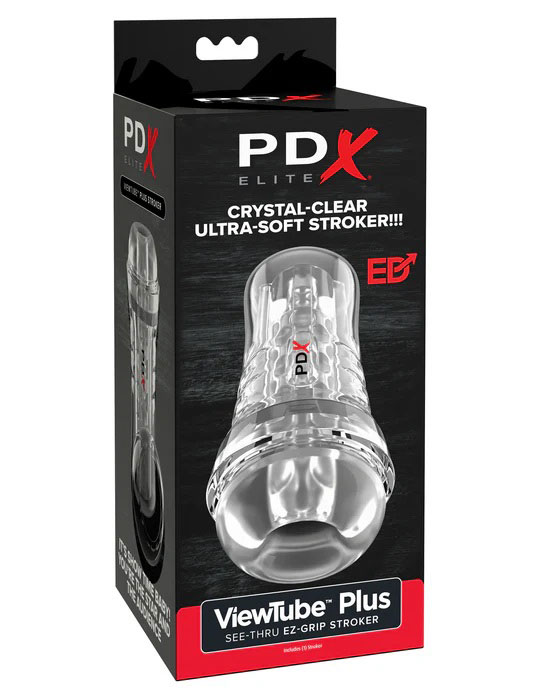Pdx Elite Viewtube Plus See-Thru Ez-Grip Stroker - Clear – Image 3