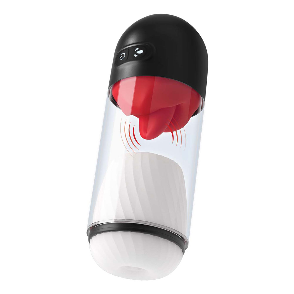 Delite Masturbator With Tongue Action - White – Image 1