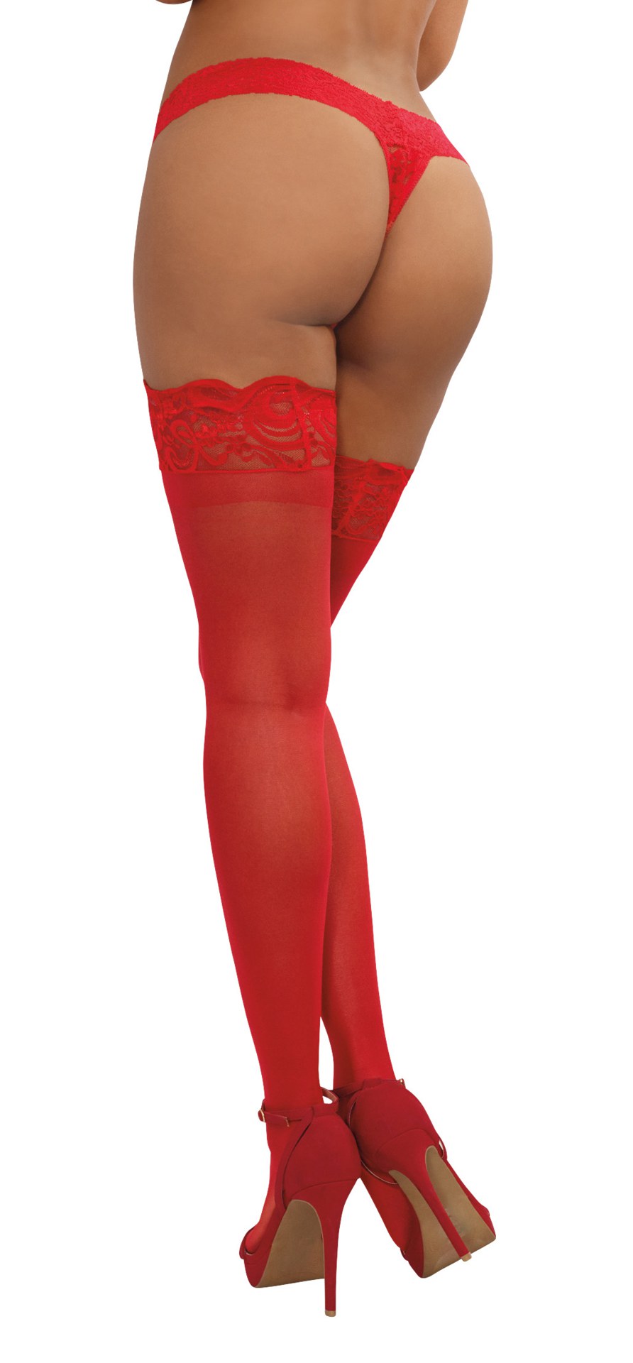 Thigh High - One Size – Red