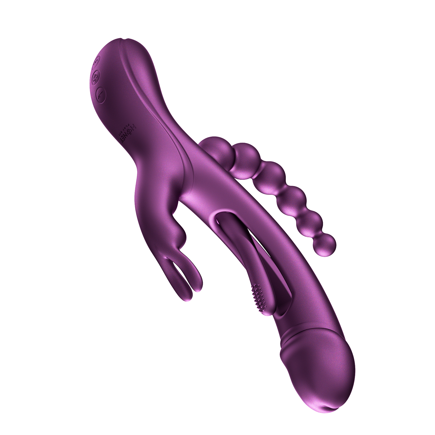 Trilux - App Controlled Rabbit Vibrator - Purple – Image 2