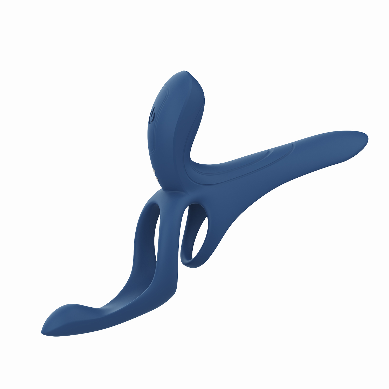 Pleasure Pivot - App Controlled - Couples Vibrator - Navy Blue – Image 1