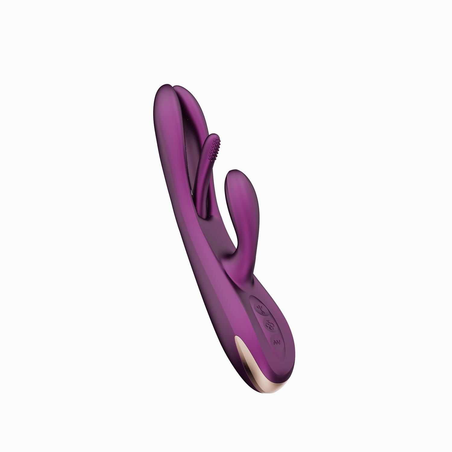 Terri - App Controlled Tapping Rabbit Vibrator - Purple – Image 2