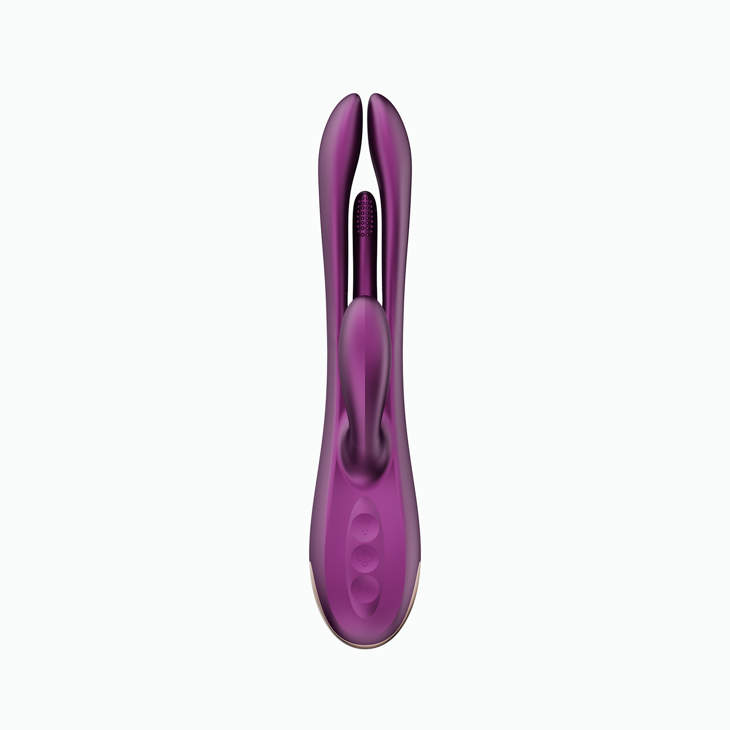 Terri - App Controlled Tapping Rabbit Vibrator - Purple – Image 3