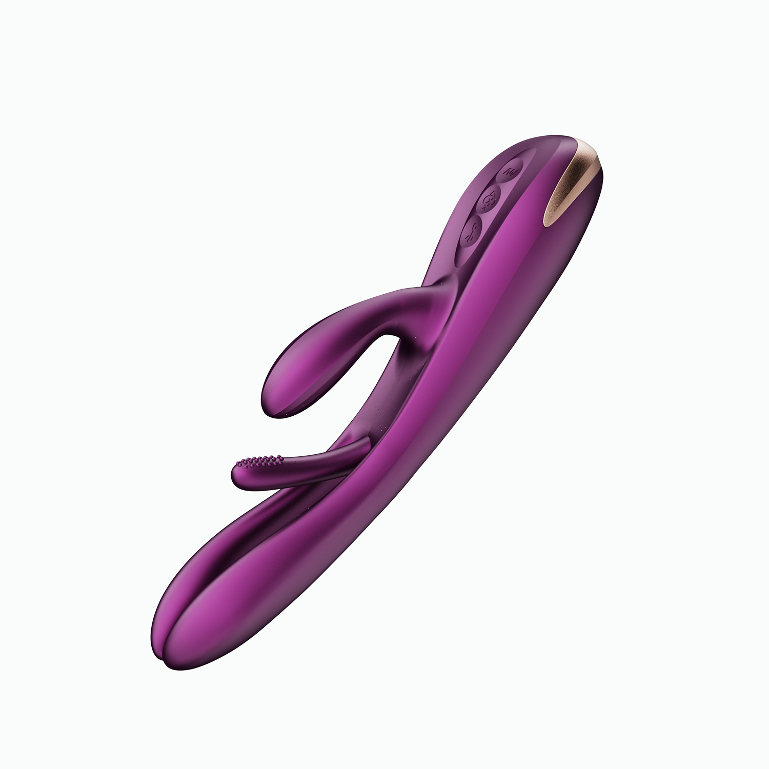 Terri - App Controlled Tapping Rabbit Vibrator - Purple – Image 1