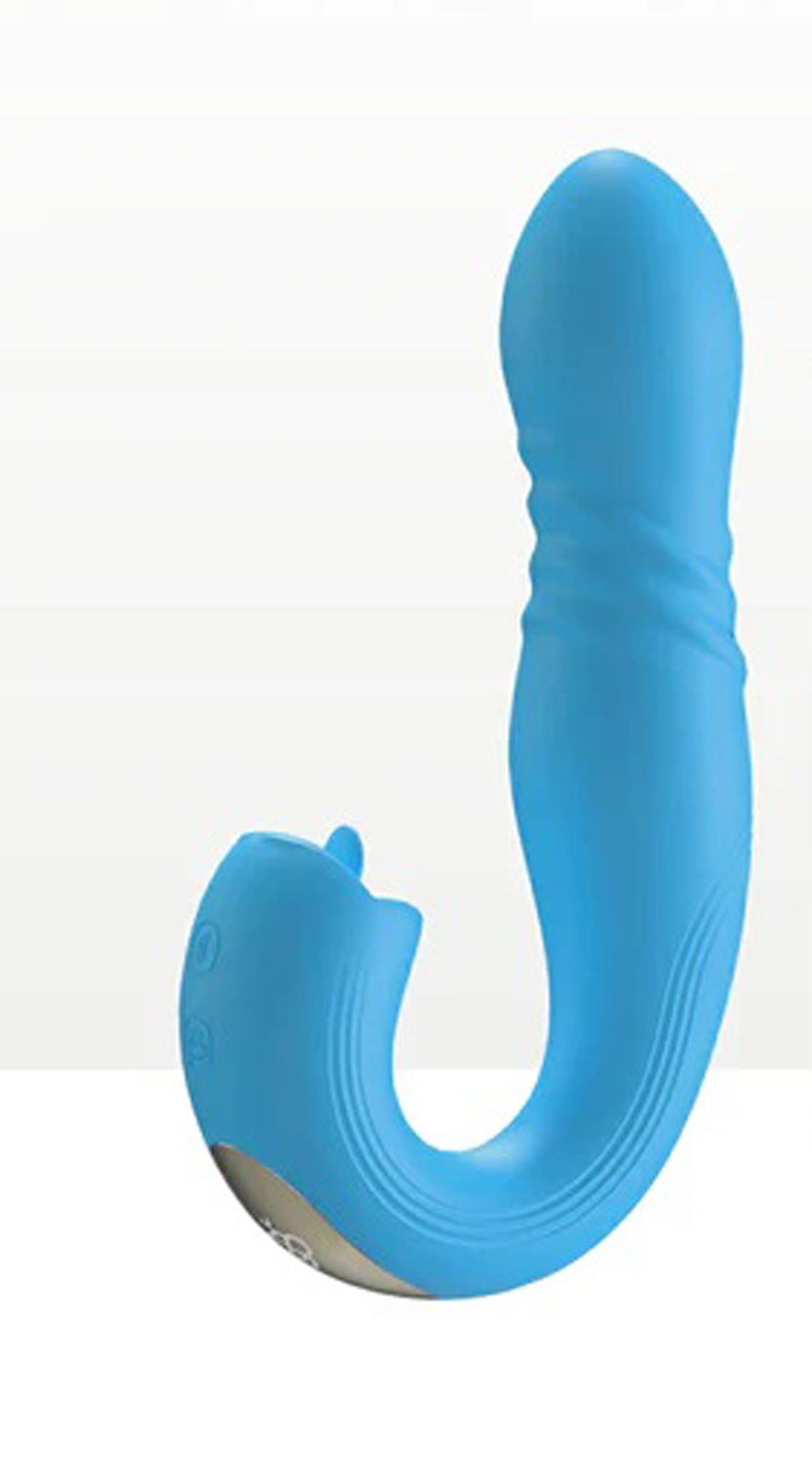 Joi Thrust 2 - App Controlled Thrusting G-Spot Vibrator - Blue – Image 2