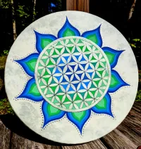 Custom Hand Painted Buffalo Drum – Image 2