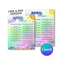 Menu Template - April 01  – Image 1