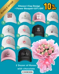 CAP AND FLOWER BOUQUET BUNDLE – Image 4